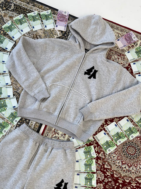 48 ZIP HOODIE (GREY)