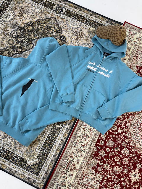 JUSTICE ZIP HOODIE (SUMMER BLUE)