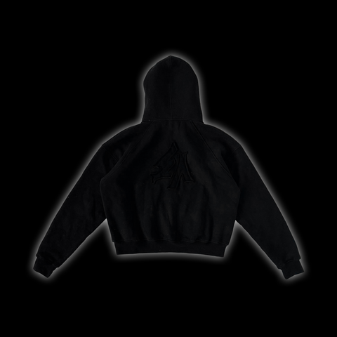 48 ZIP HOODIE (BLACK)