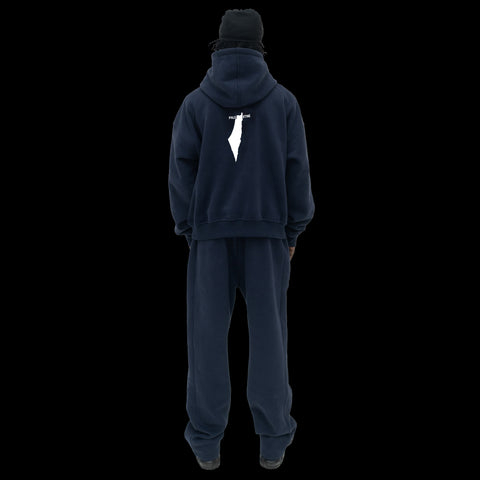 JUSTICE HOODIE [WHITE NAVY]